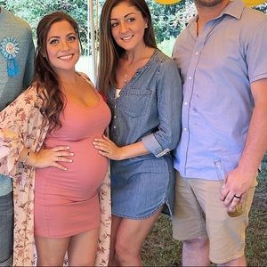 Express jean shirt dress